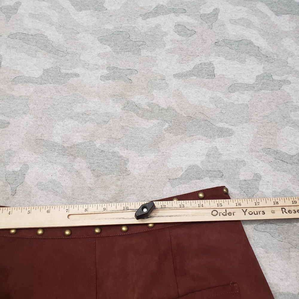 Bohme Skirt Womens Medium Red Burgandy NWT Studded Mini Boho Festival Western - Picture 4 of 8